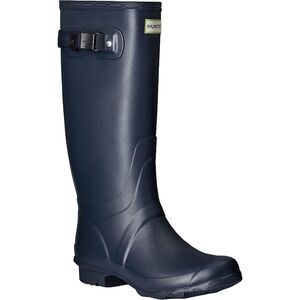Hunter 7 Rain Boots Field Huntress Navy Blue Waterproof Wider Calf EU38 NIB
